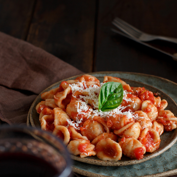 piatto di orecchiette al sugo salento