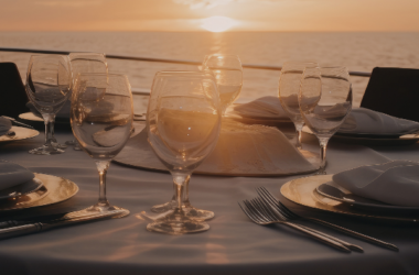 cena romantica vista mare nel salento