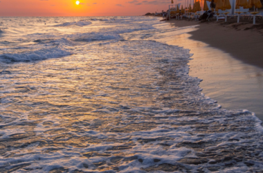 Settembre Salento tramonto sul mare di Porto Cesareo