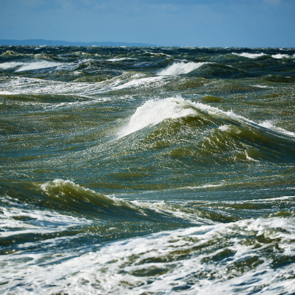 mare in Salento influenzato dalle condizioni del vento